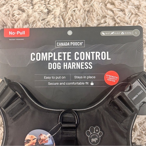 Canada Pooch No Pull Complete Control Dog Harness- Black For Large Dogs 25-50lbs - Picture 3 of 10